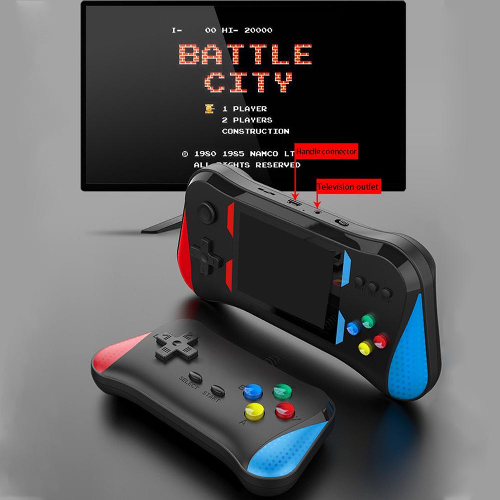 X7M Retro Video Game Console Built-in 500 Games Handheld Game Console HD/AV Output Mini Game Console Gift for Boys Girls