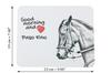 Paso Fino - Art-Dog markasından baskılı mouse pad, atlı kişiselleştirilmiş pad, ofis çalışanı için benzersiz alet