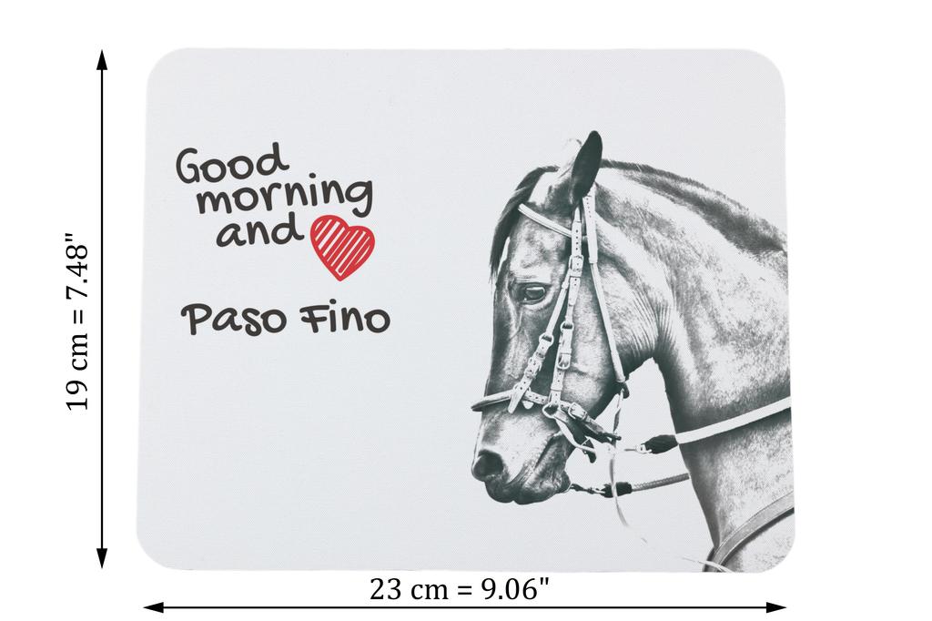 Paso Fino - Art-Dog markasından baskılı mouse pad, atlı kişiselleştirilmiş pad, ofis çalışanı için benzersiz alet