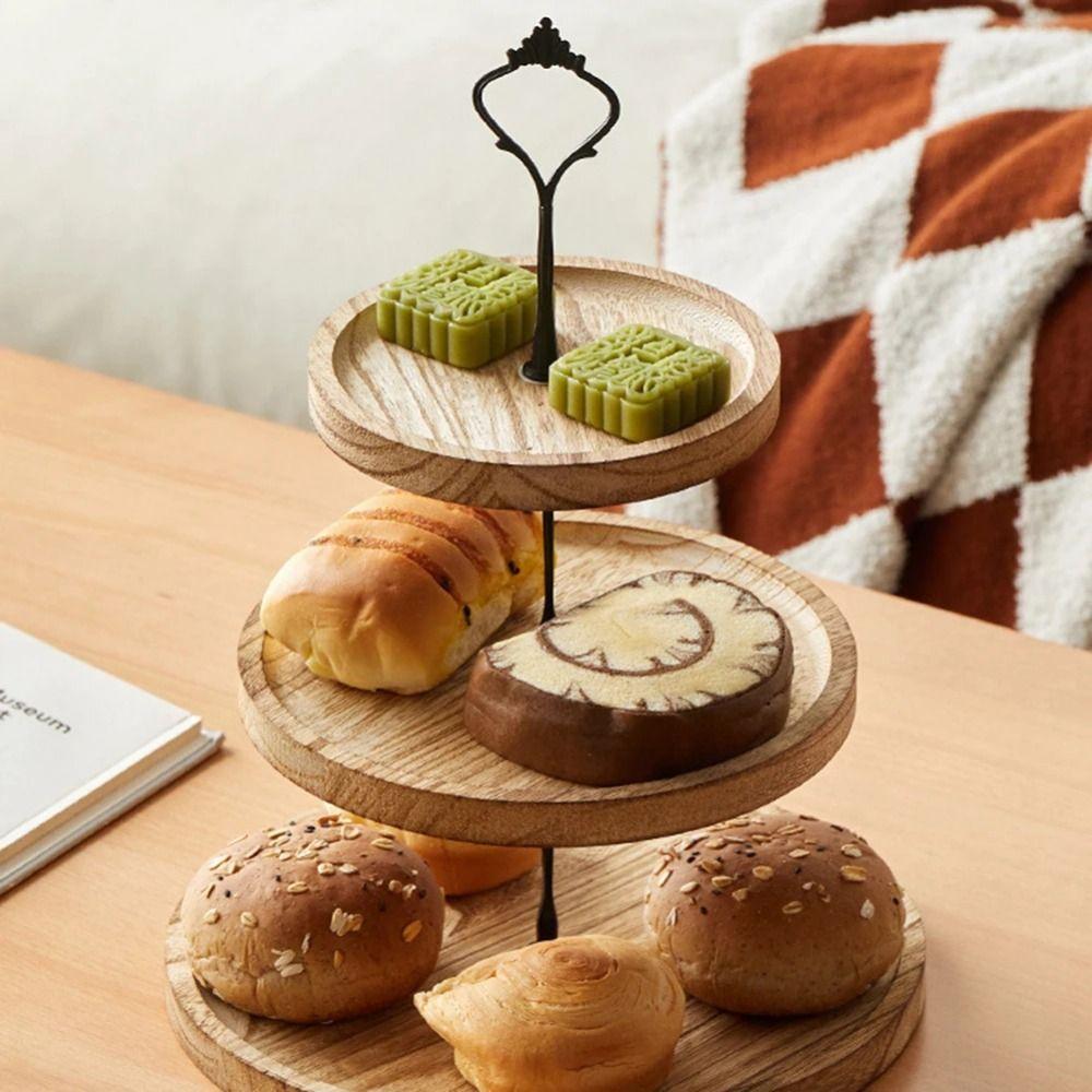 2/3-Layer Round Tiered Fruit Plate Detachable Dessert Display Rack Cake Serving Tray  Halloween