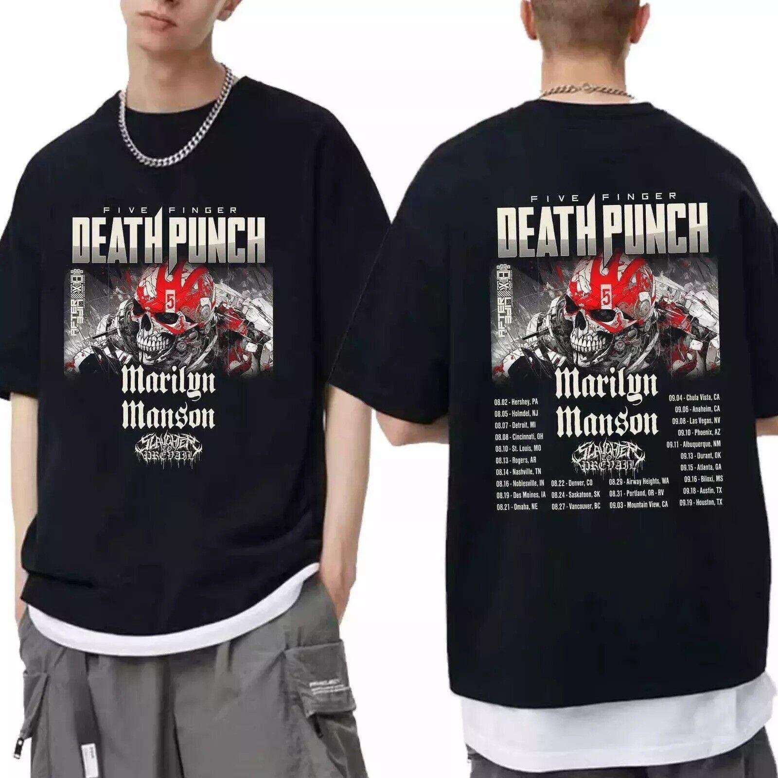 Five Finger Death Punch 2024 Tour Shirt Five Finger Death Punch Band Fan Shirt S