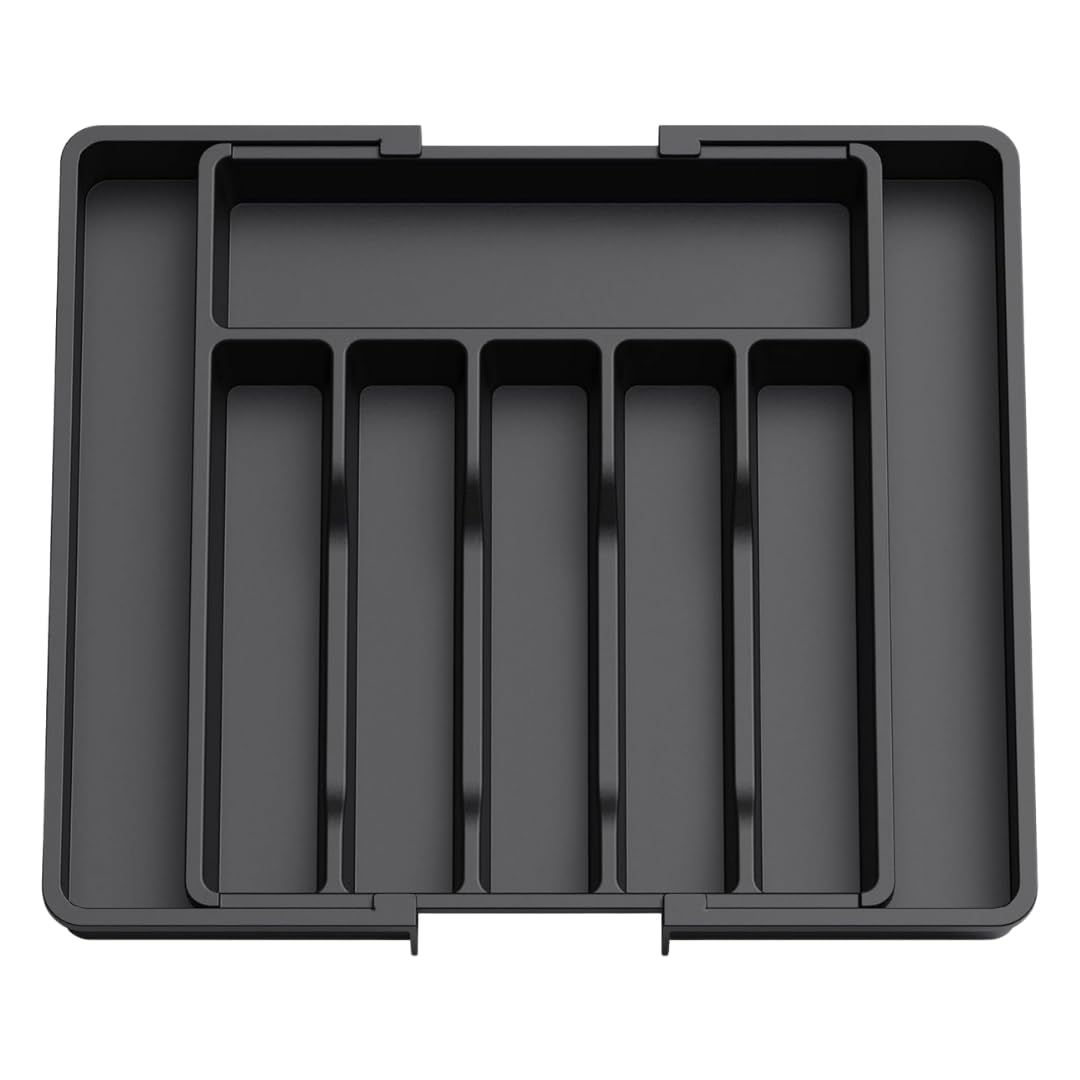

MaT store Cutlery Storage Cutlery Case Expandable Kitchen Drawer Storage Case Kitchen (черный) чёрный
