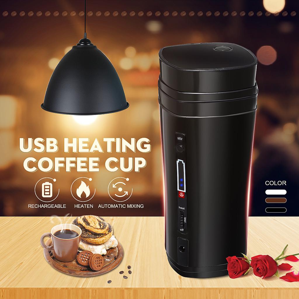 Buy Coffee Warmer USB Rechargeable Heating Bottle Coffee Cup Self