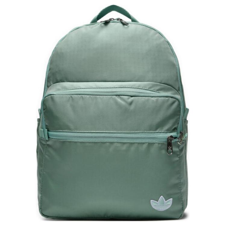 Adidas Originals Casual Adjustable Strap Recycled Nylon Backpack Unisex Backpack Light-Green IX7335