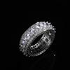 Classic Women Band Sterling SIlver Ring 5A Clear Cubic Zircon Fine Stackable Vintage Luxury for Women Engagement
