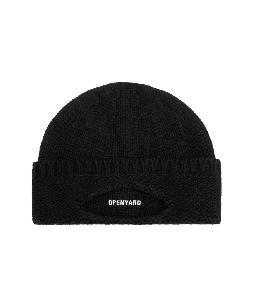 Opeunyadeu(Owai) Eye Slit Beanie - Black