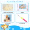 3D Latch Hook Rug Kit DIY Handcraft Rug Beginner Making Kit 3D Bear/Owl Shaped Pattern Segment Embroidery Pillow Sofa Cushions