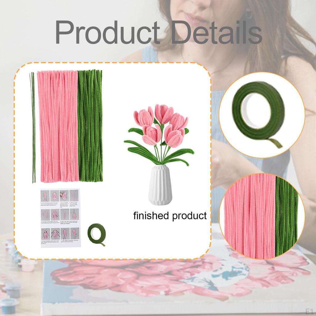 Květinová sada z drátků DIY Kytice Dekorativní Elegantní Kreativní Svatba Dárek pro Přátele