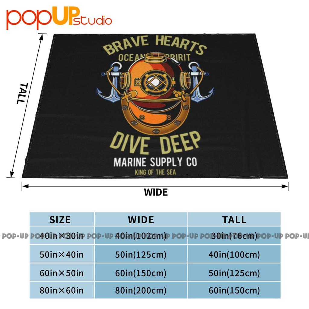 Brave Hearts Dive Deep Diver Ultra-Soft Blanket Quilt Winter Sofa Cover Bed Covers