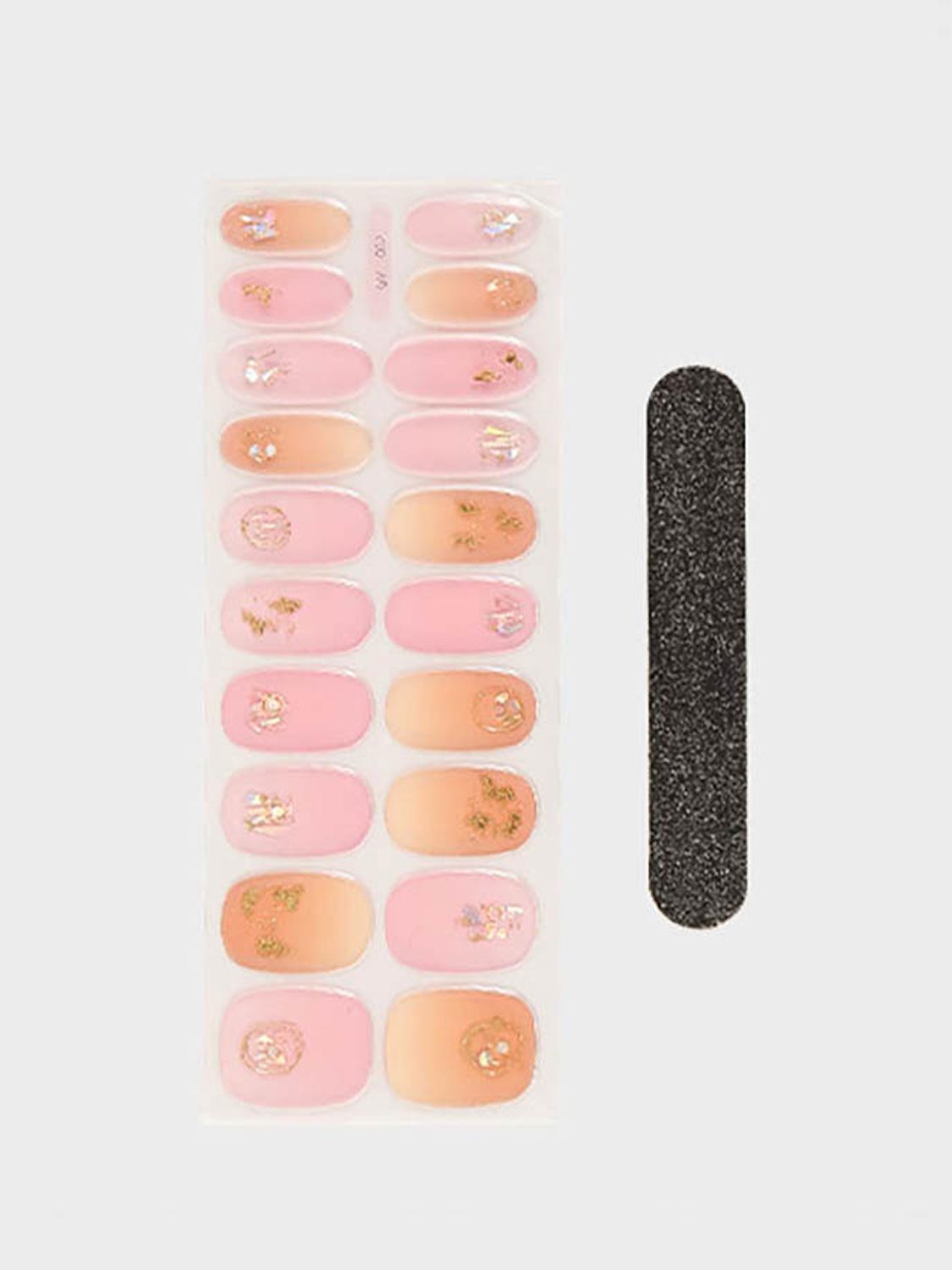 Nail Story Volume Gel Nail Strips - Drawing Design 1ea