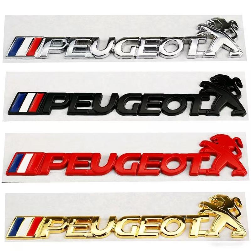 Car Emblem Sticker Accessories For Peugeot 206 307 308 207 3008 208 407 508 2008 5008 301 406 408 607 4008 Rifter RCZ 107 106
