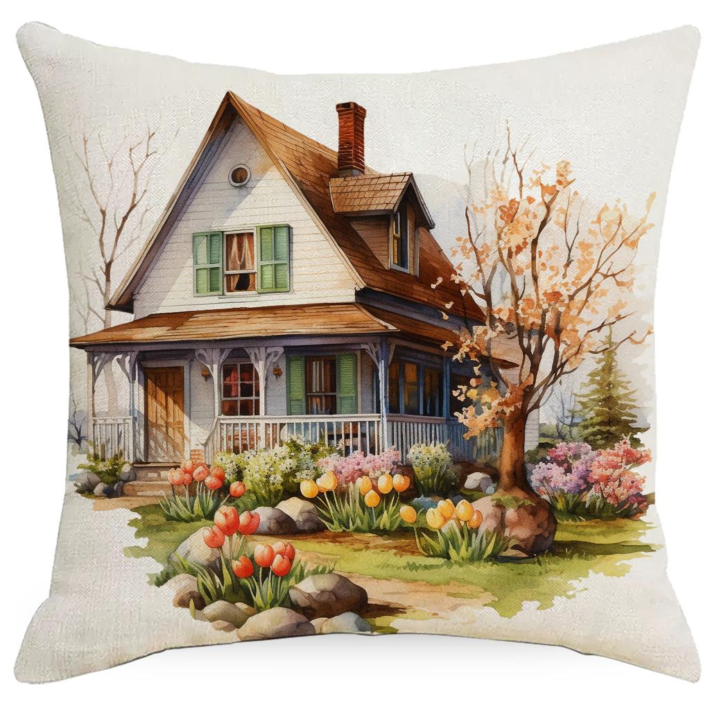New Easter Bunny Easter Egg Sofa Decorative Pillow Cushion Cover
