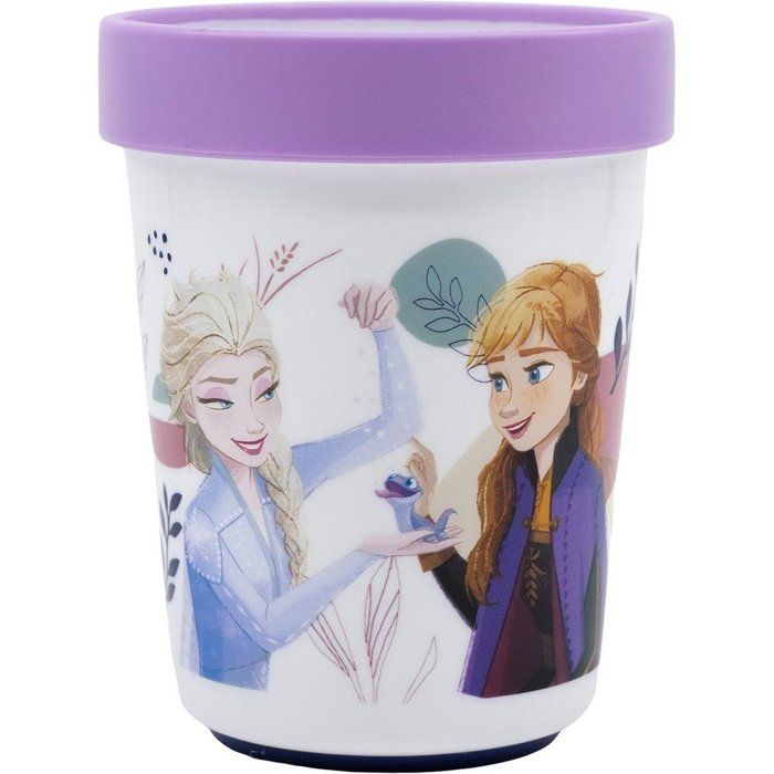 Gobelet en Plastique - TATAWAY - Disney Frozen - Elsa et Anna - 260 ml - Base Antidérapante