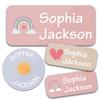 140Pcs Personalized Name Labels Waterproof Custom Stickers 8 Styles For Kids Bottle Lunch Box Clothes Backpack