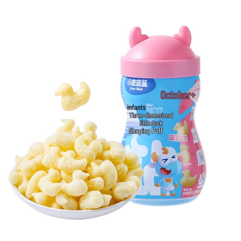 Little Deer Blue Blue 3D Duck Shape Banana Puffs