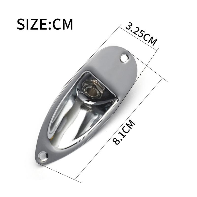Pakeitimas elektrinės gitaros lizdo plokštei 6,35 mm 1/4" Valties formos garso jungties lizdo skydelis