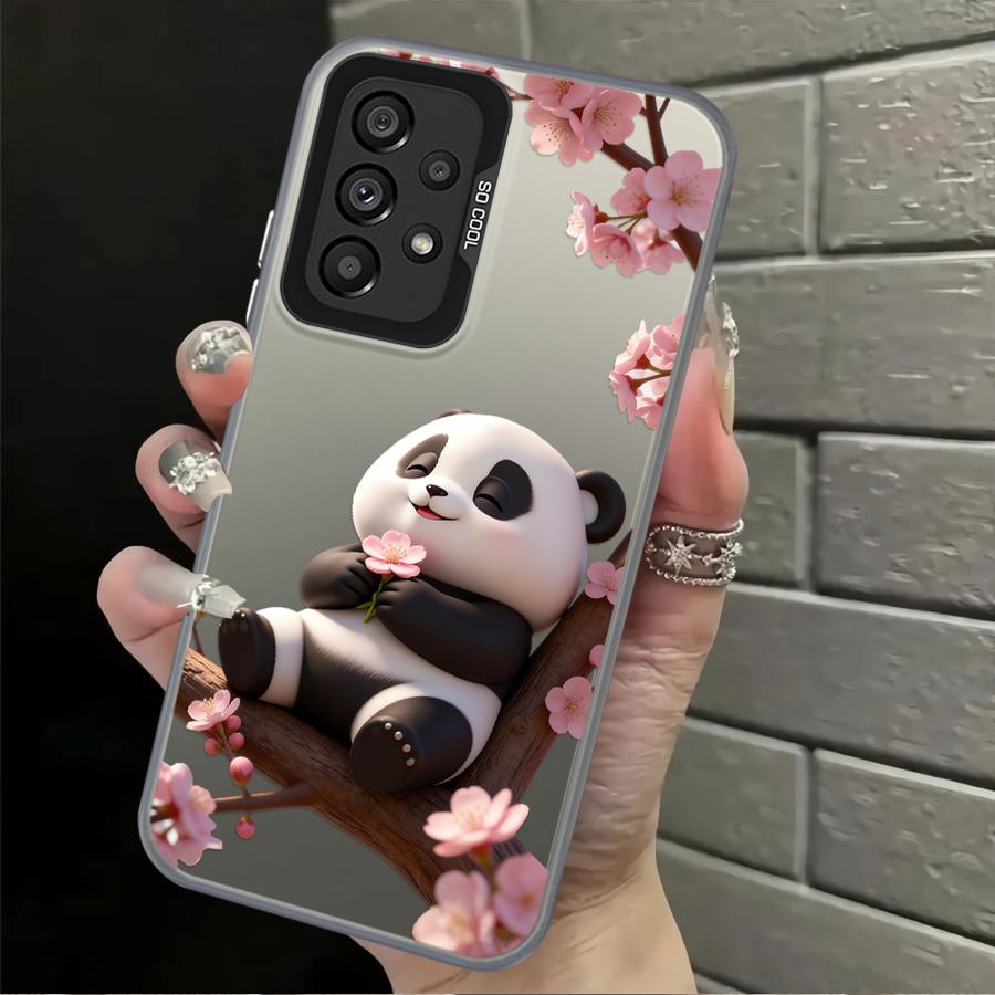 Chubby Panda Case for Samsung Galaxy A10 A20 A50 A54 A56 A51 A52 A72 A03 A06 A07 A71 A04 A05 Back Phone Cover