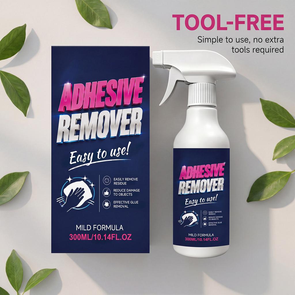 Adhesive Remover Spray Easy To Use Mild Formula for Removing Glue Residue and Sticky Residue from Surfaces 300ML 10 14FL OZ