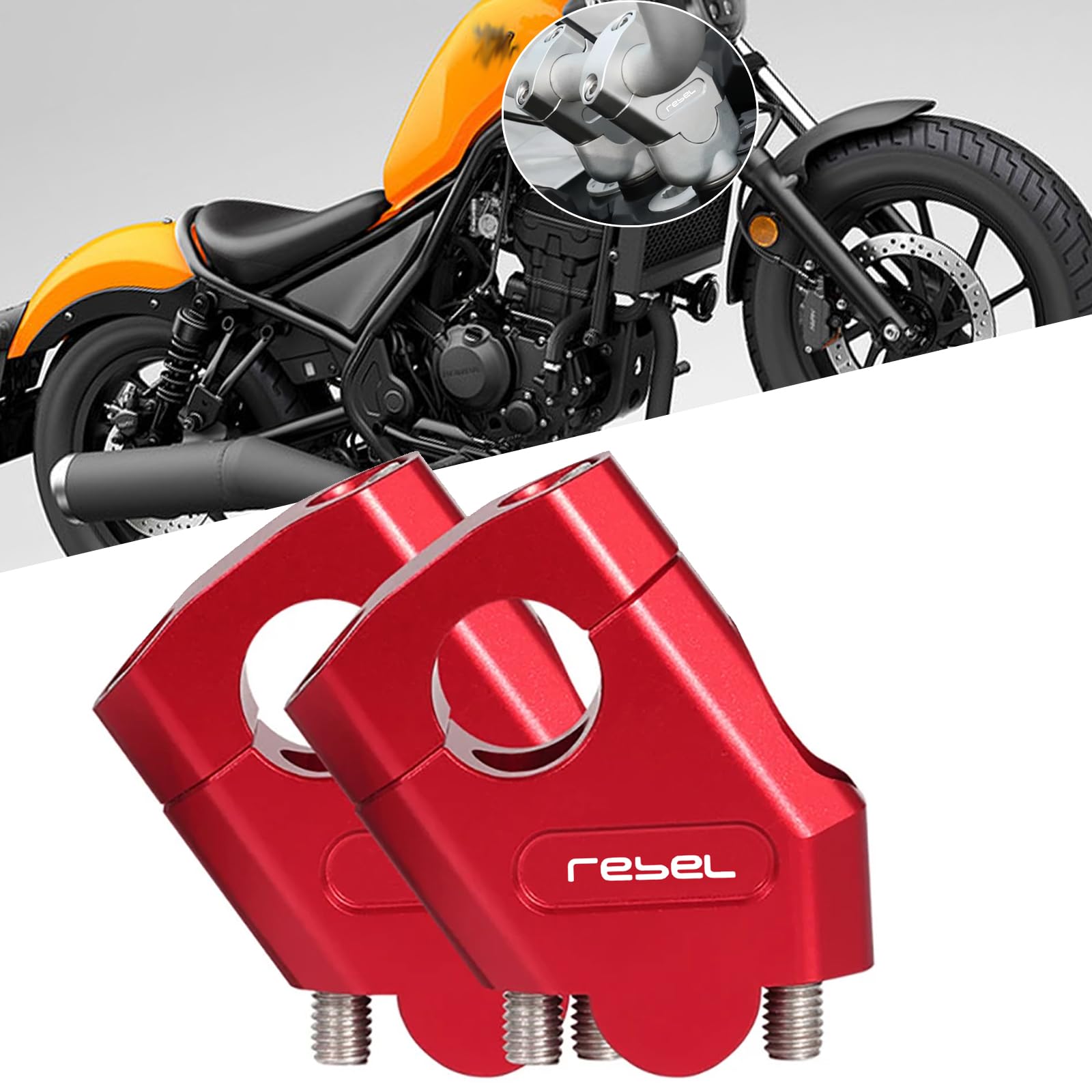 XIAXIA Для Rebel 250 E-Clutch Rebel 250 S Edition E-Clutch Rebel 250 E-Clutch Rebel красный