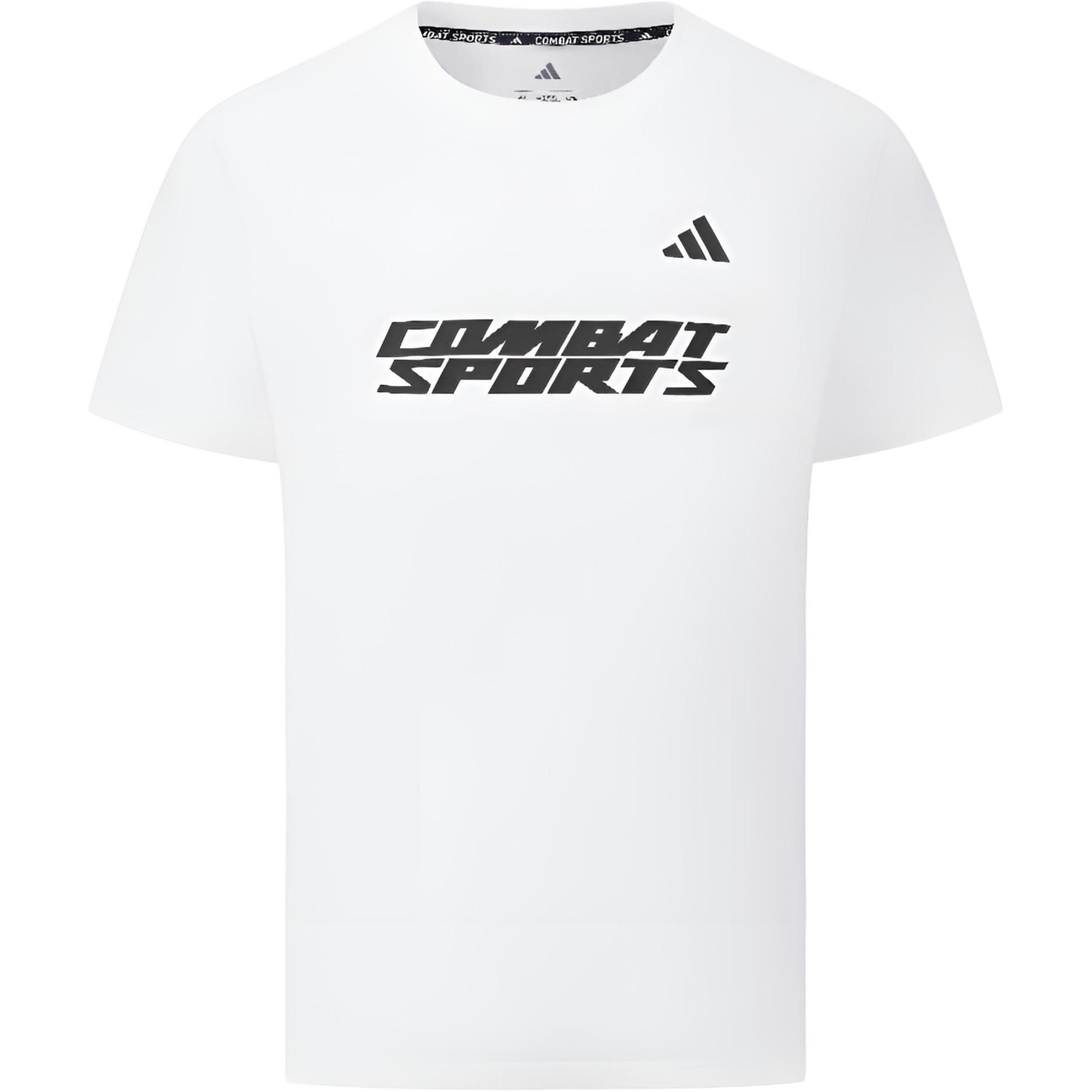 Adidas Crew Neck Short Sleeved T Shirts Unisex White Black CLTS26CS2-WB 2XL