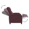 Recliner Chair Purple Fabric