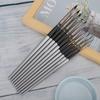 2 Sets Artist Brushes Nylon Wool Silver Gray Holder Watercolor Gouache Acrylic Painting Tool