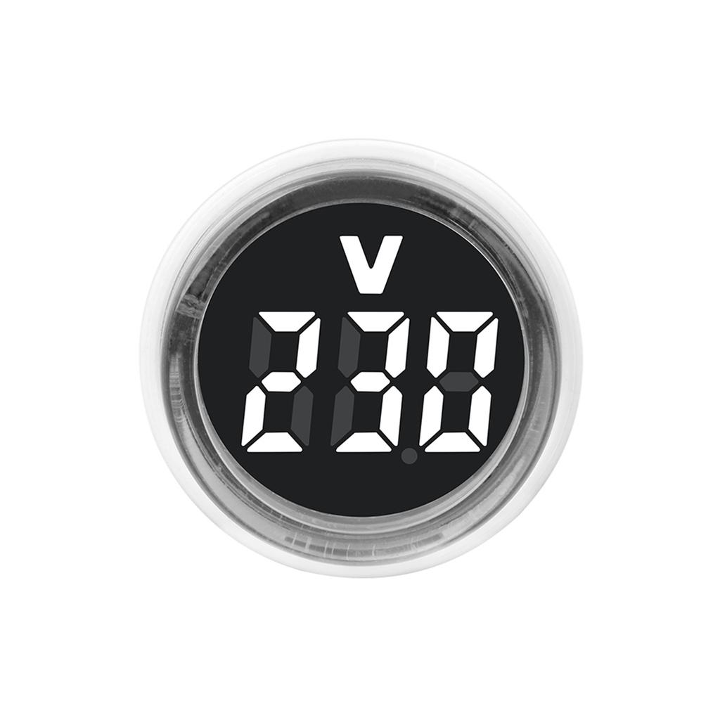 AC230V Digital Voltages Meter Round Voltages Tester with LED Display European Plugs In Digital Voltmeter Indicates