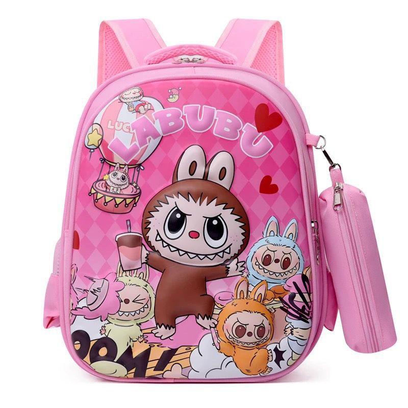 Labubu School Bag New Children's Primary School Students Kindergarten First-class Backpack Light and Cute Backpack Men CLE