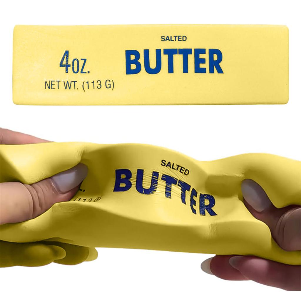 Games Sausage Low Cute Butter Stress  Realistic Butter Stick Soft Toys Upgrade Stress Toys Wet Slow Stress Toy Prospector