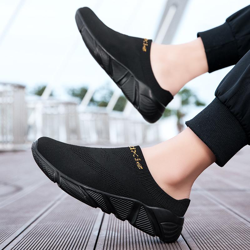 Damen Sandalen Rückenfrei Walking Sneaker Sommer Slipper Pantoletten Socken Schuhe Geschlossene Zehen Hausschuhe Herren Clogs Übergröße