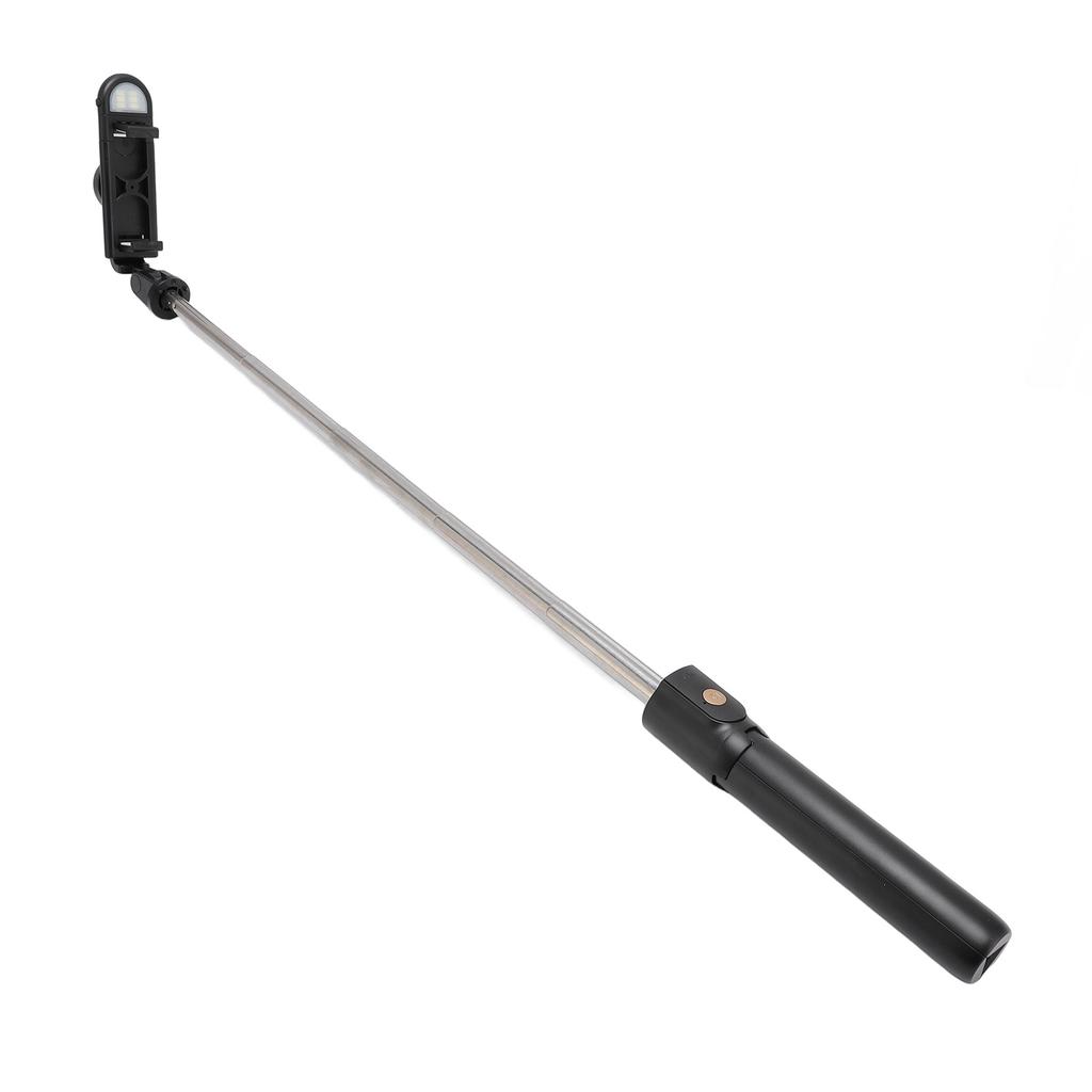 Selfie-Stick Stativ mit Licht Tragbares Telefonstativ Universal Ausziehbar Edelstahl