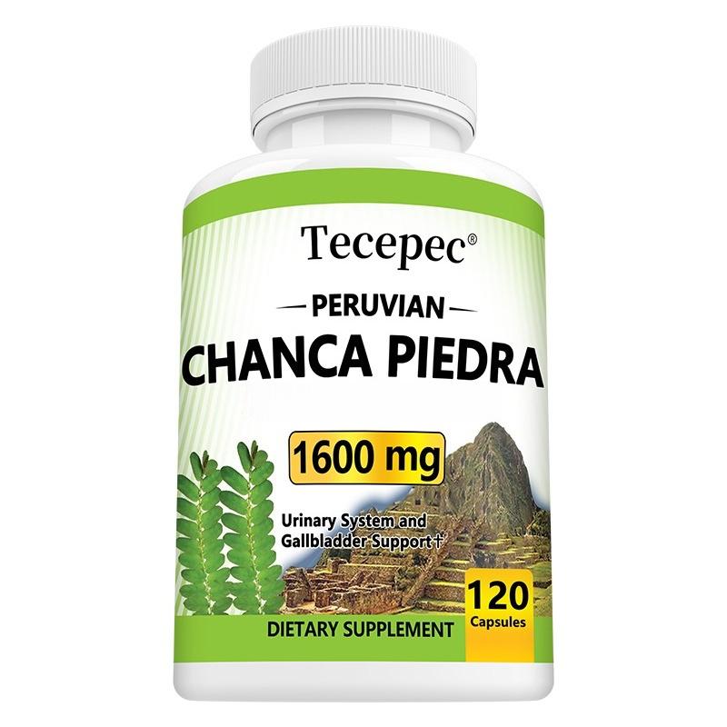 Premium Peruvian Chanca Piedra Capsules 1600mg for Urinary and Gallbladder Support 120 Capsules 120PCS