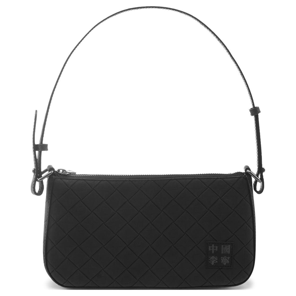 

New LiNing Vital Series Polyurethane Handbag Shoulder Bag Women s Black ABDU240-1 24.1*6.1*14.0CM