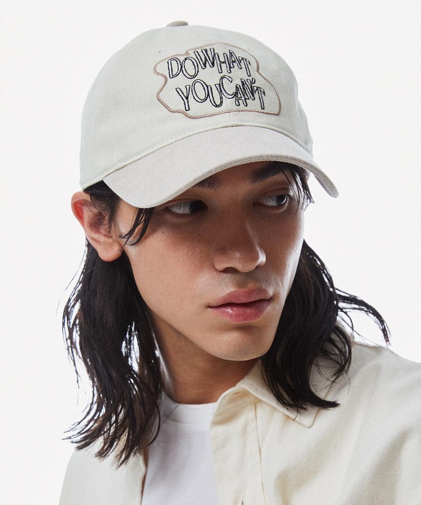 Seullipiseullib Do What You Cant Ivory/Beige Ball Cap