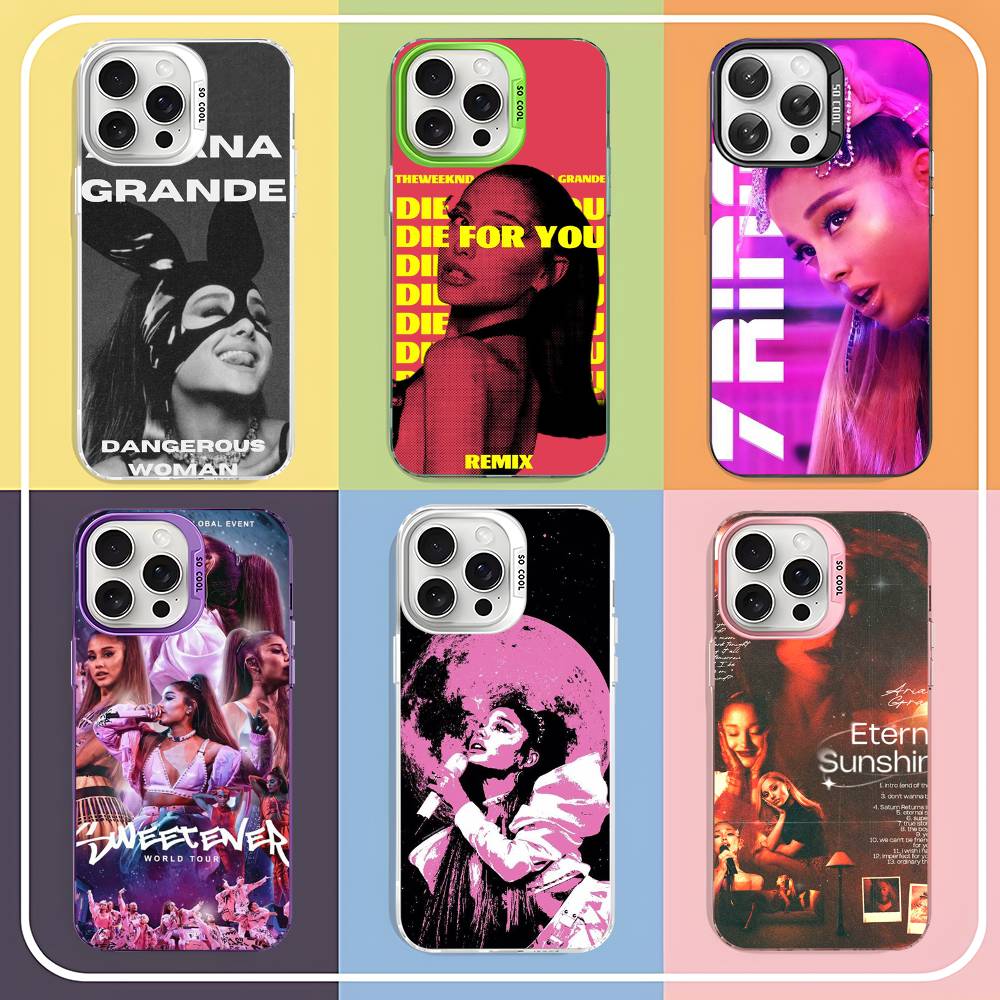 Pop Singer A-Ariana G-Grande Phone Case For IPhone 17 16 15 14 13 12 11 Pro Max Plus Pro Colorful Shell