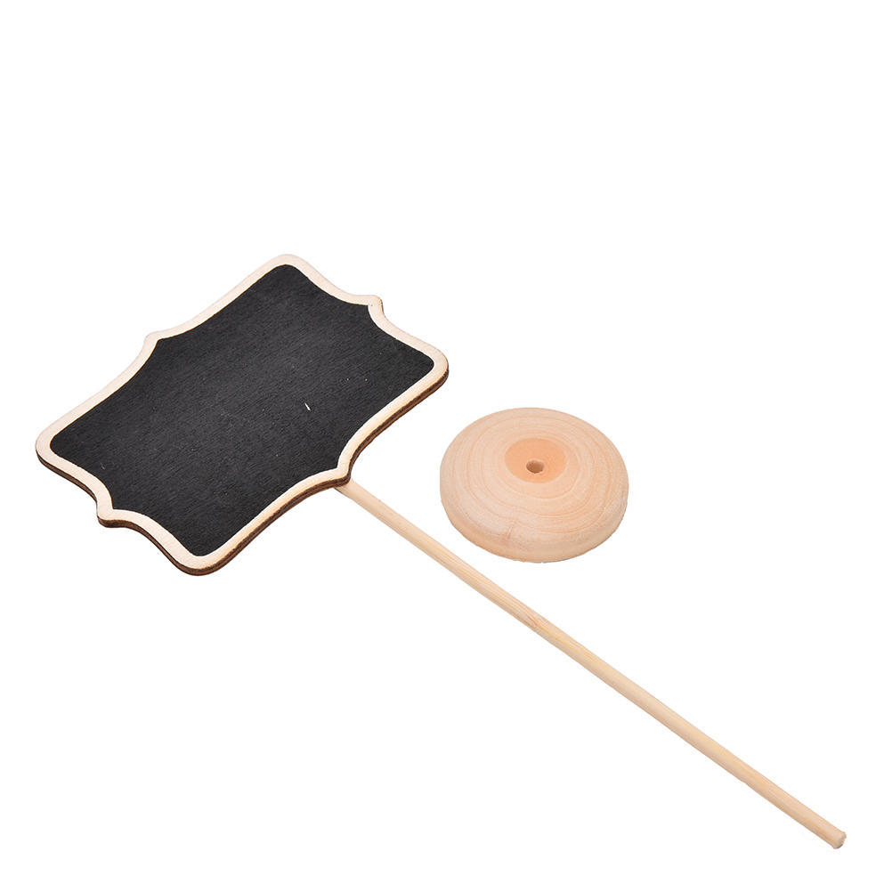 1Pc  Mini Chalkboard Chalkboard Rectangular Angled Wedding Table Number Sign