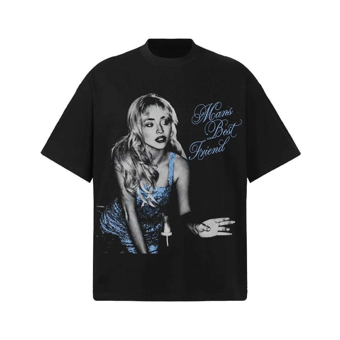 

Women Unisex Oversized Tee Sabrina Carpenter Espresso DoubleSide Graphic TShirt Pop Singer Casual Cotton Short Sleeve Classic Y2K S