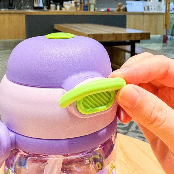 Water bottle summer plastic cup large capacity high value double drinking cup Korean version female student with straw children's water cup portable