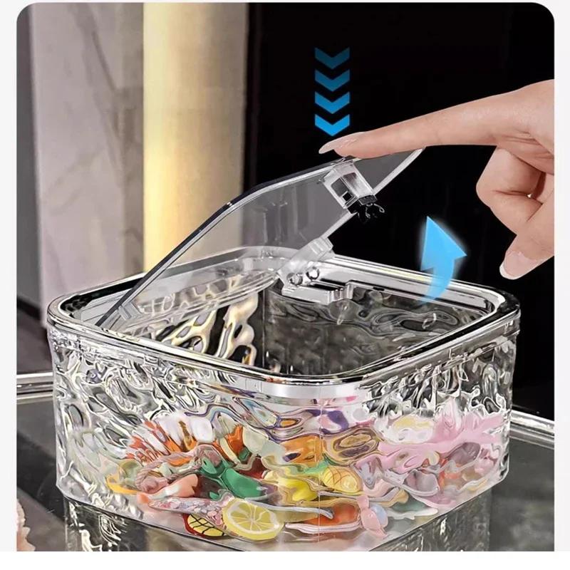 Nordic Hair Accessories Storage Box Clear Acrylic Hairband Storage Basket Hair Accessories Organizer