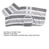 Quick-Drying Dog Bathrobe Striped Dog Wrap Towel with Belly Band Super Absorbent Pet Grooming Towel Robe for Dogs After Bath Machine Washable