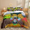 Serie Animata Stampa Digitale 3D Set Biancheria da Letto Tre Pezzi Lenzuolo Copripiumino