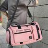 Casual softback large capacity travel duffels stitch line sewing high quality for women zipper travel nylon bags
