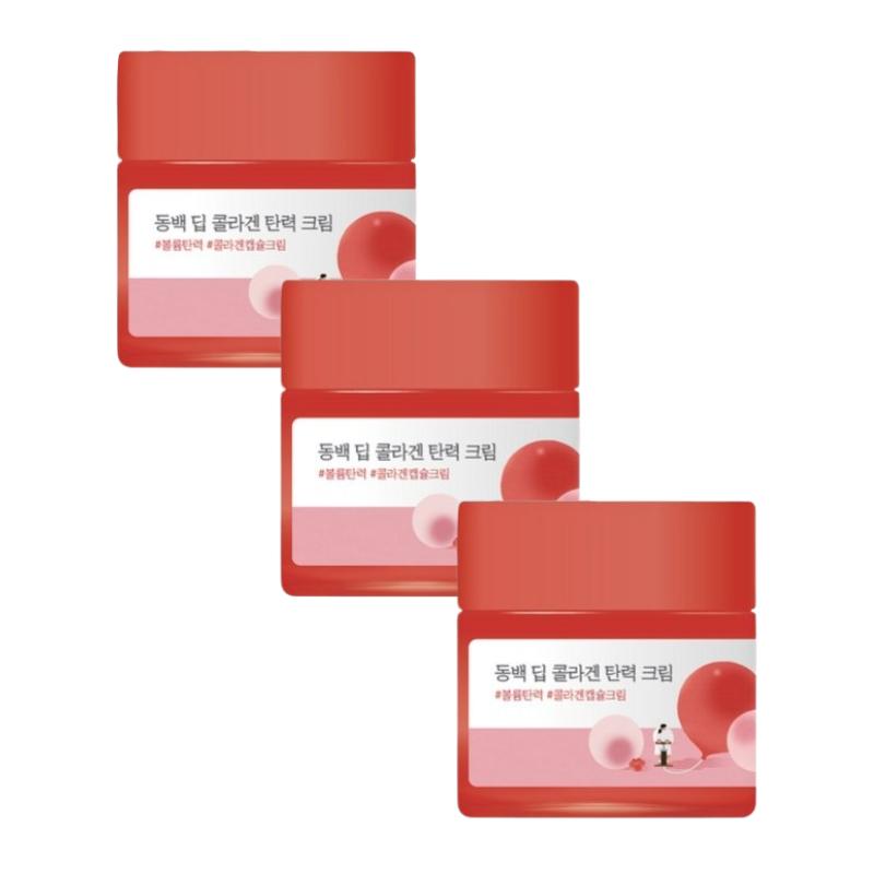 ROUND LAB Camellia Deep Collagen Firming Cream 50ml – Rich Elasticity Care Cream with Multi Collagen & Retinal HPR