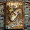 Retro Metal Tin Sign Fishing Rules Man Cave Bar Wall Decor
