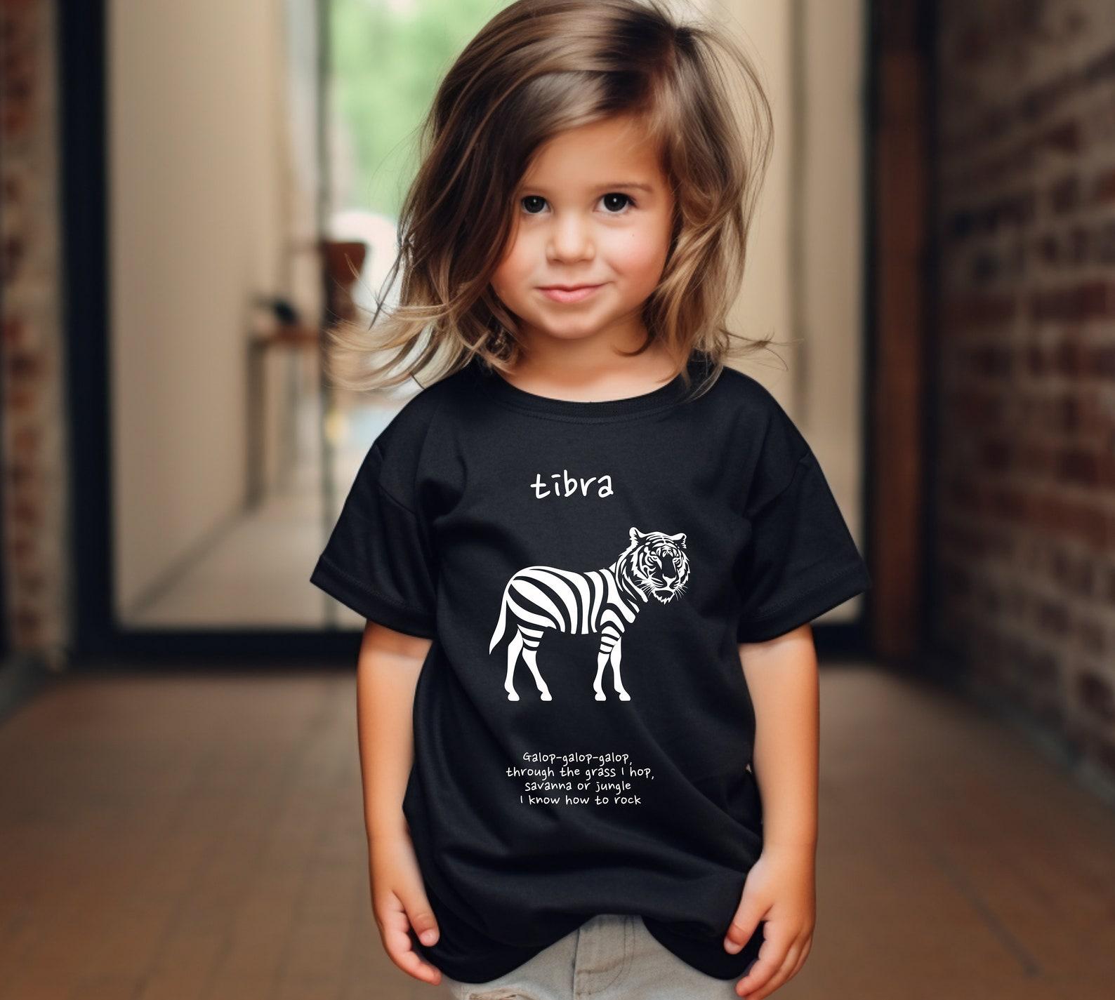 Tibra Toddler T-Shirt Mystical Creature Tiger Zebra Mix 3XL