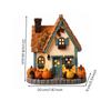 Seasonal Hand-Painted Harvest Cottage Statue Rustic Miniature Farmhouse Ornament