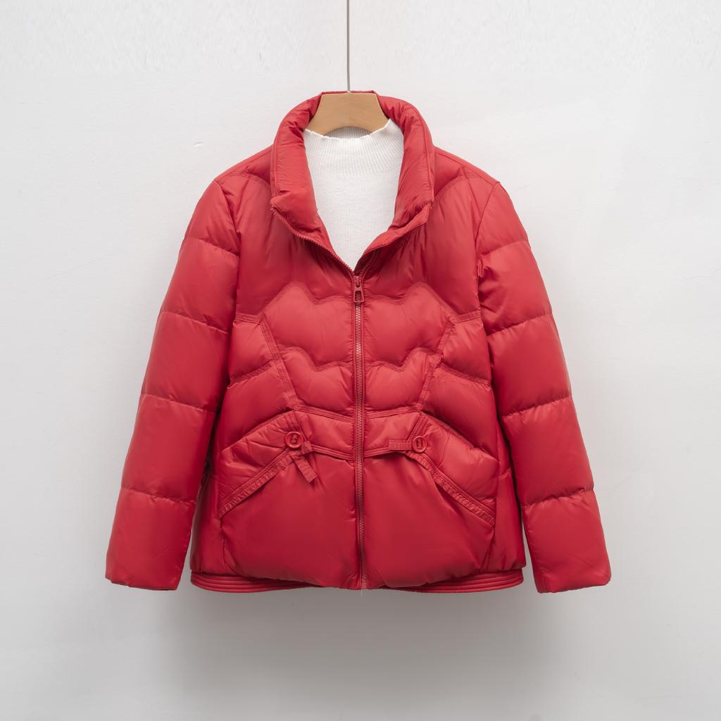 Down Solid Color Down Jacket Women's Short Duck Down Small Man New Fashion Women's Top Coat Tide