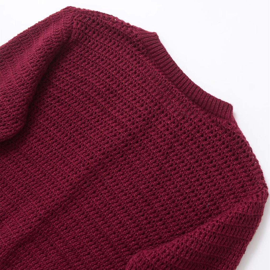 2025 Spring Women's Slim Knit Cardigan - Elegant, Versatile, Round Neck, Long Sleeve