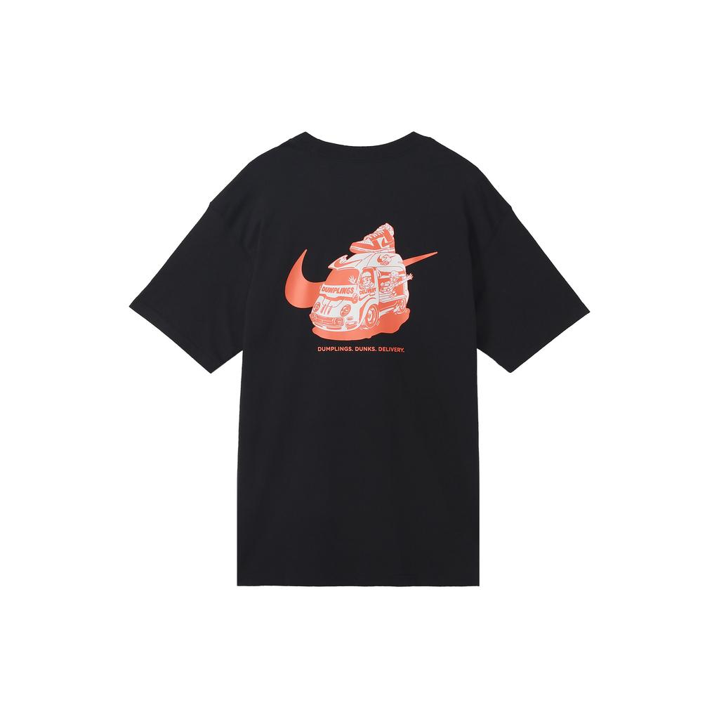 Nike Logo Print Vintage Cotton Casual Soft Loose Fit Sport Fitness Training Crew Neck Short Sleeve T-Shirt Men Tops Black FB9806-010