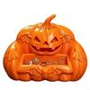Pumpkin Sofa Sculpture Jewelry Tray Halloween Rings Holder, 3D Printed Trinket Organizers with Bats Wing Embossing Design Y5GB